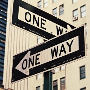 one way